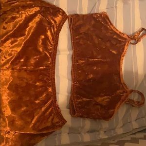 2 piece velvet set
